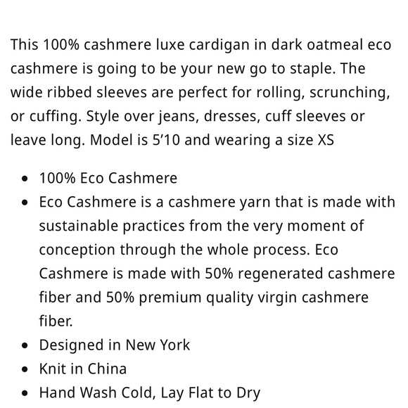 Palmer & Purchase Claire Cashmere Cardigan Sweater L - Picture 11 of 11